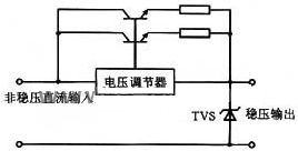 TVS transient diode protection DC regulated power supply