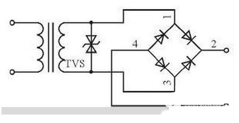 Figure 1 TVS diode applied to AC circuit