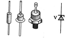 Integral circuit symbol of voltage regulator tube