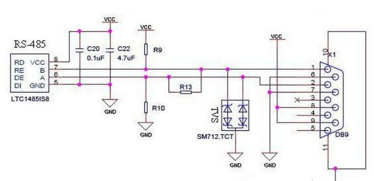 TVS瞬變二極管在電路設計應用圖