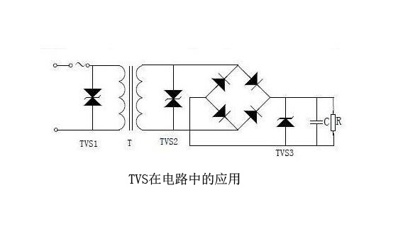 TVS瞬態電壓抑制二極管在電路應用