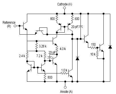 TL431 internal circuit diagram