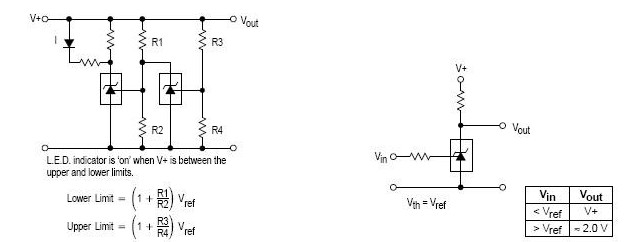 Voltage monitor circuit, single power supply comparison temperature compensation circuit